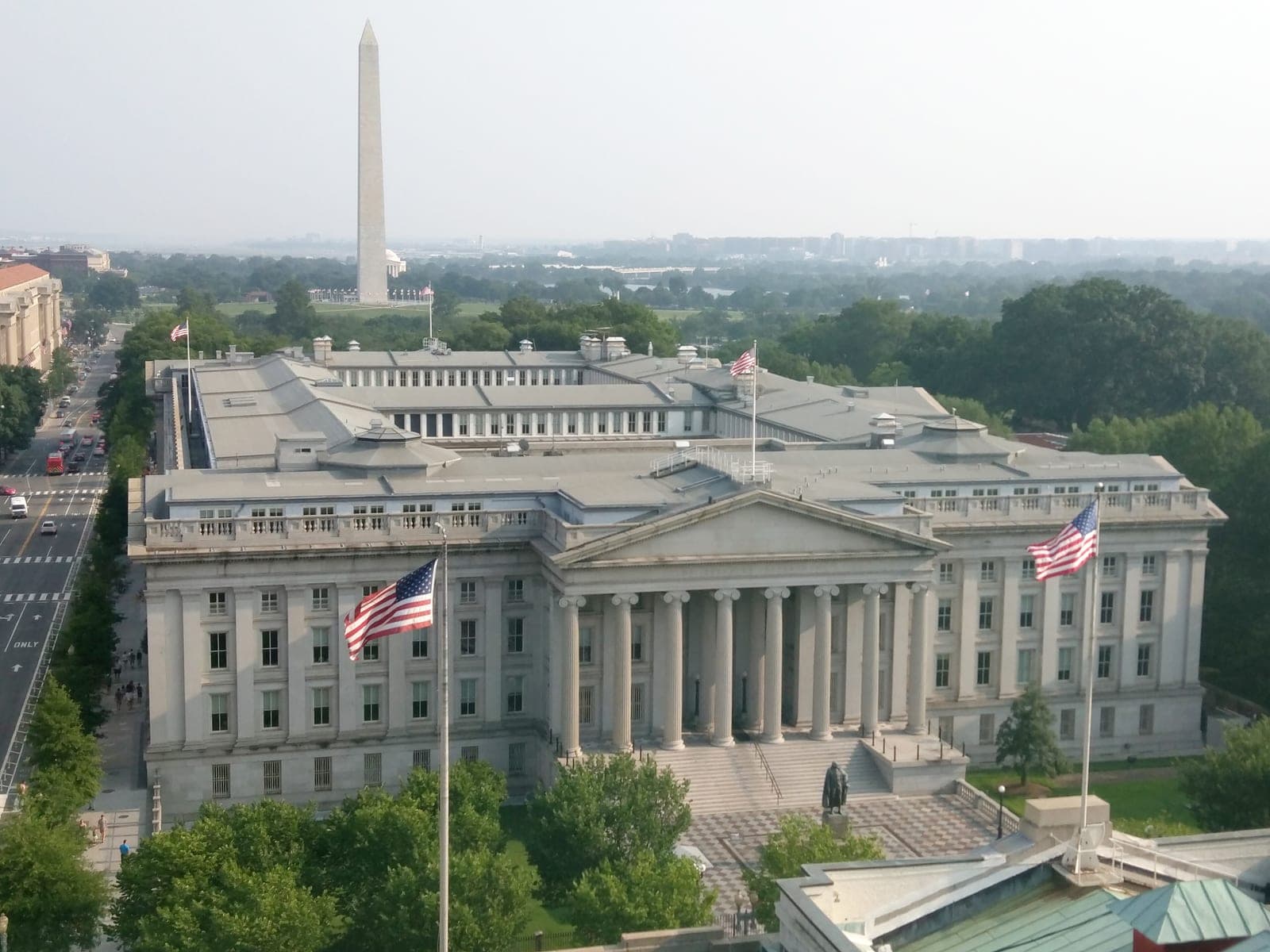 United States Treasury building in Washington, D.C.